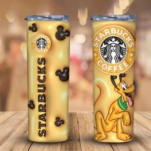 Disney starbucks tumbler Pluto/Mickey/Minnie/goofy/daisy/Donald